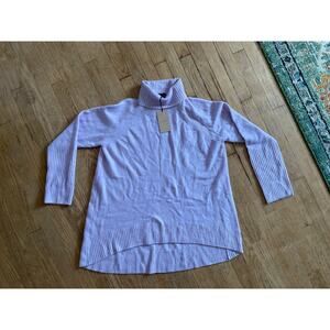 NWT Halogen Cashmere Turtleneck Sweater Womens Size Large Minimalist Winter